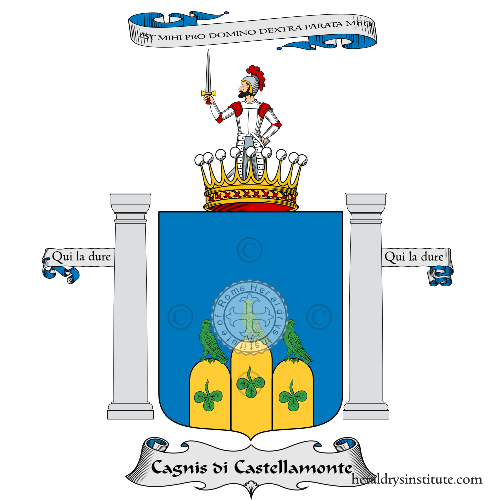 Wappen der Familie Cagnis di Castellamonte
