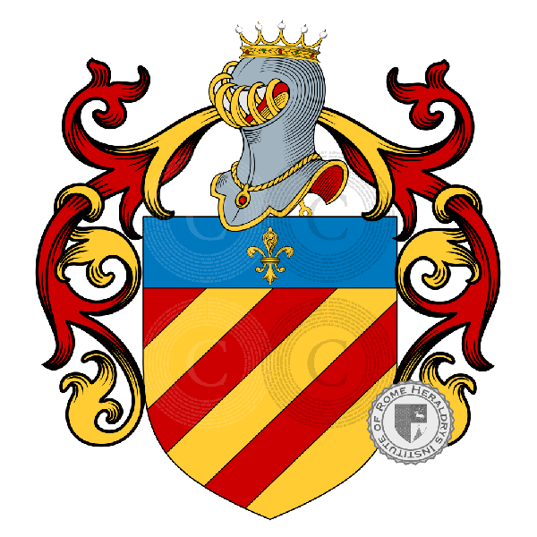 Coat of arms of family Stazio