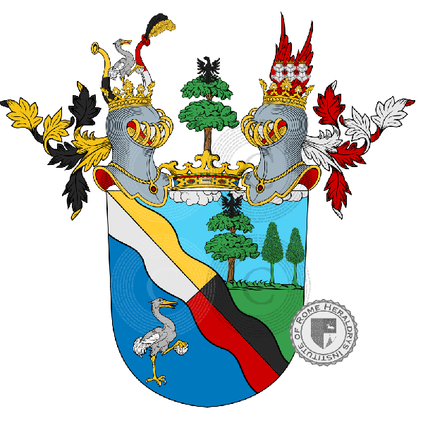 Coat of arms of family Hermann   ref: 57940