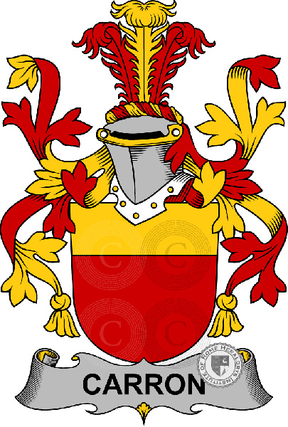 Coat of arms of family Carron   ref: 58242