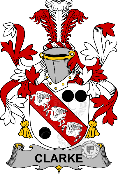 Wappen der Familie Clarke   ref: 58260