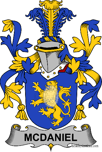 Coat of arms of family McDaniel, Daniel, Daniel   ref: 58925