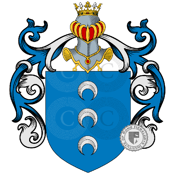 Coat of arms of family Nari, Naro