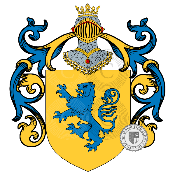 Wappen der Familie Caracciolo Pisquizi   ref: 59509
