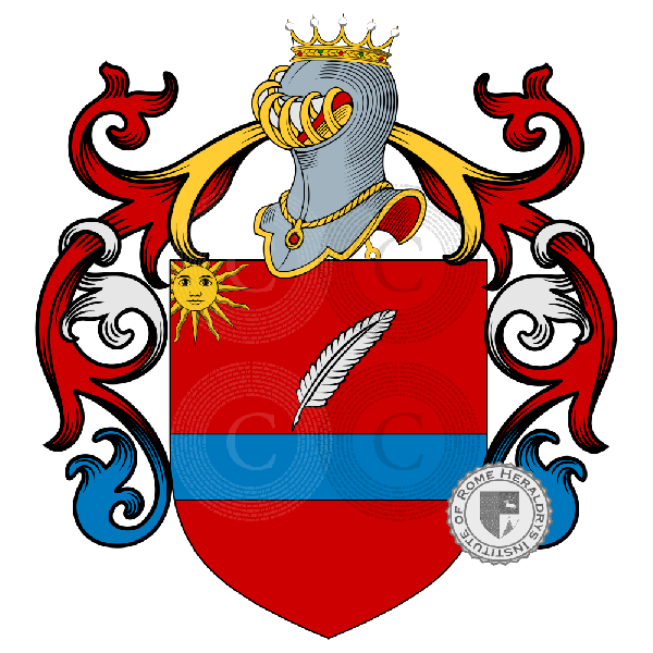 Wappen der Familie Panicali   ref: 59582