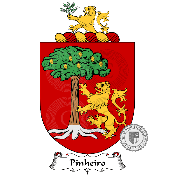 Coat of arms of family Pinheiro