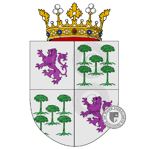 Coat of arms of family Pinheiro