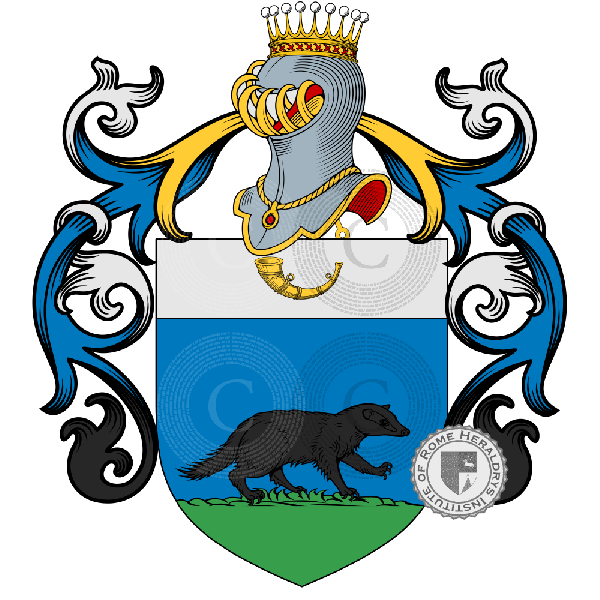 Coat of arms of family Tassi