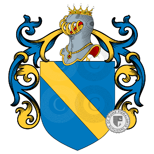 Coat of arms of family Del Tura, Tura   ref: 883385
