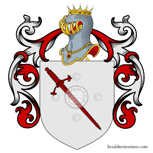 Coat of arms of family Bonaventuri, Cinotti, Di Bene