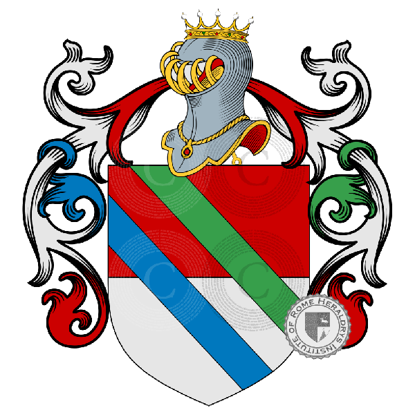 Coat of arms of family Rossa