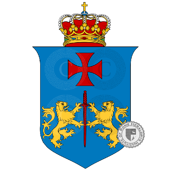Wappen der Familie Sacro Ordine dei Cavalieri Portaspada