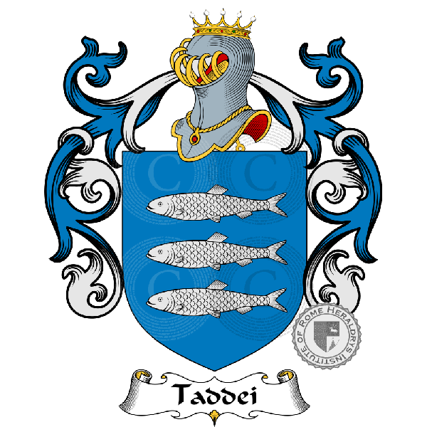Wappen der Familie Taddei   ref: 883609