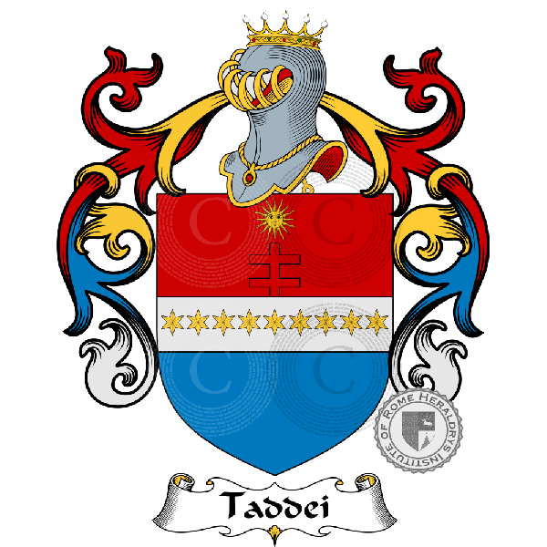Wappen der Familie Taddei   ref: 883610