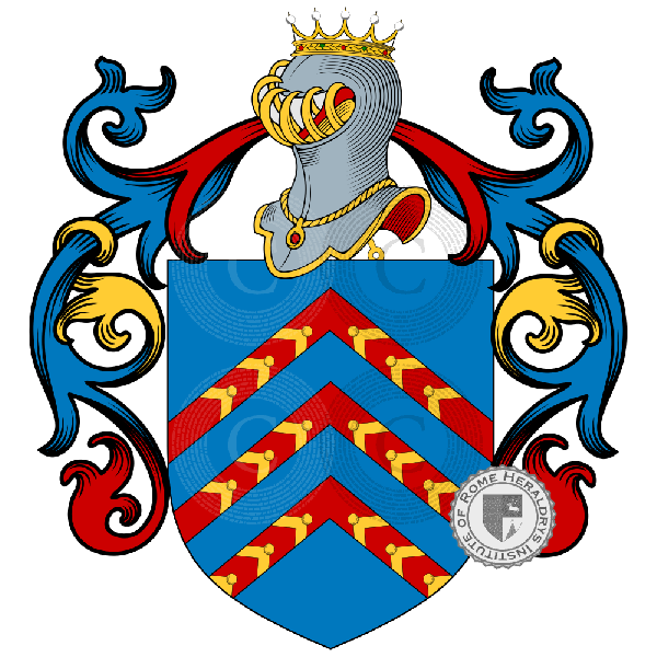 Wappen der Familie Taddei   ref: 883634