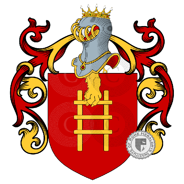 Coat of arms of family Pontedera
