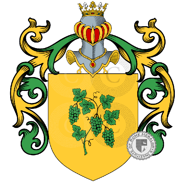 Coat of arms of family Bitini, Bitino