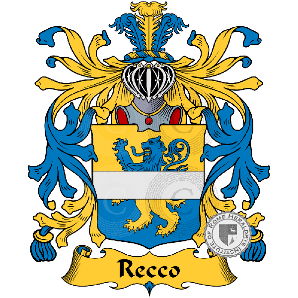 Coat of arms of family Recco