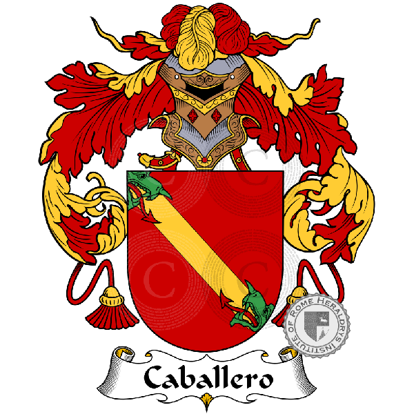Coat of arms of family Caballero   ref: 883820