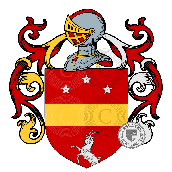 Coat of arms of family Chabran, Chabrand, Chabrand   ref: 884136