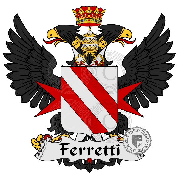 Brasão da família Ferretti