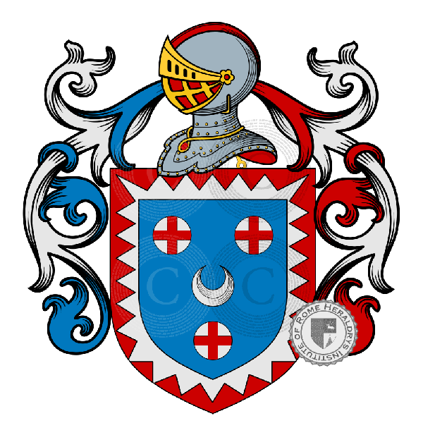Coat of arms of family Gabrielli de Gubbio