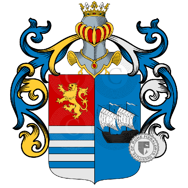 Coat of arms of family Seta   ref: 884305