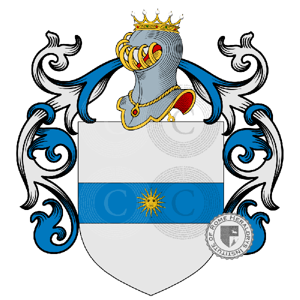 Escudo de la familia Politi, De Politis, Polito, De Politis, Polito   ref: 884404