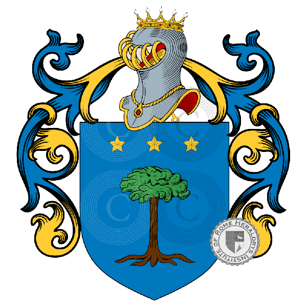 Escudo de la familia Nocenzi, Nocentj, Nocenti, Nocenzo