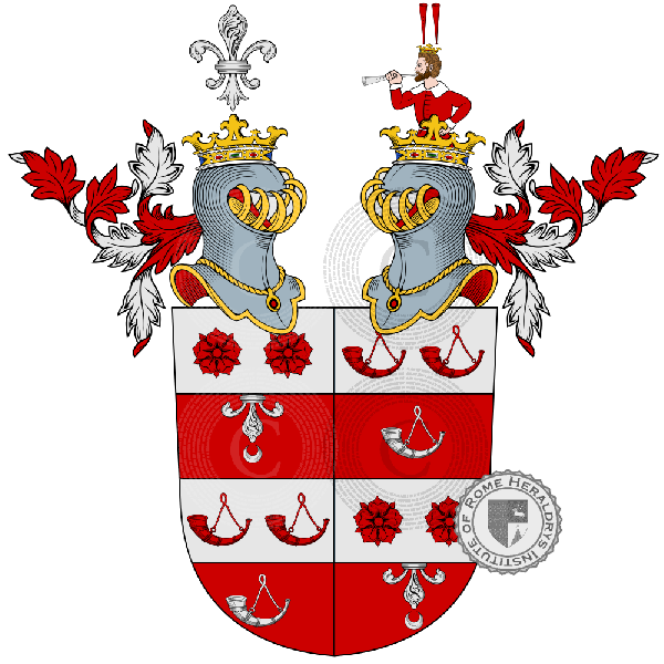 Wappen der Familie Gold von Lampoding und Senftenegg