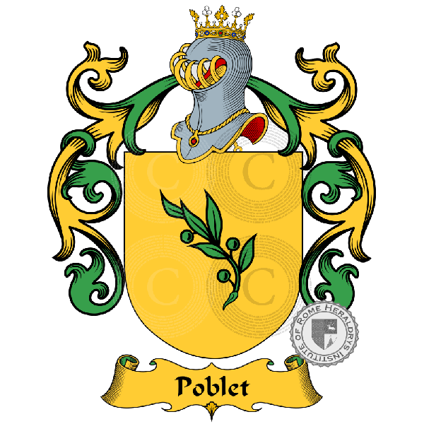 Coat of arms of family Poblet