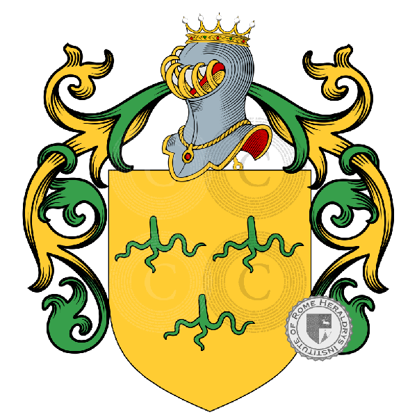 Coat of arms of family Raisi, Radici