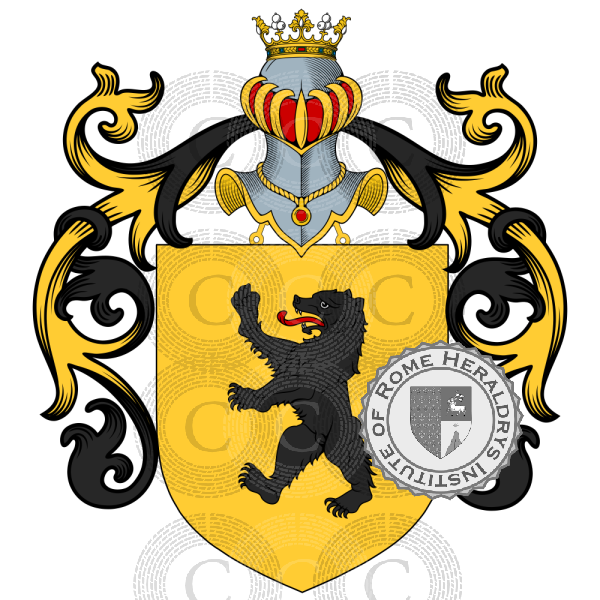 Coat of arms of family Paolucci   ref: 884722