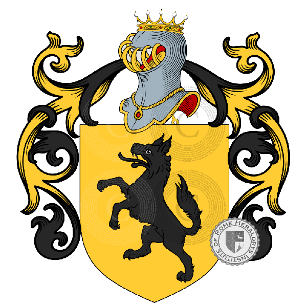 Coat of arms of family Luparini