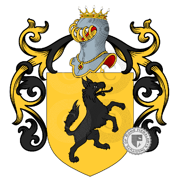 Coat of arms of family Lupatini