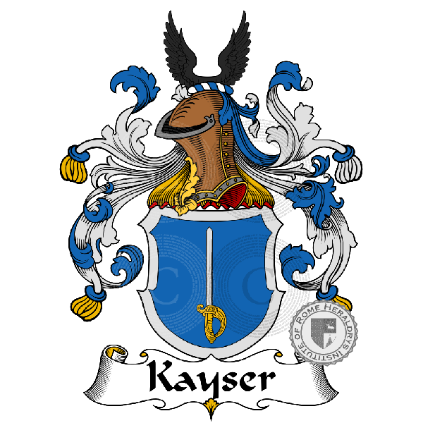 Brasão da família Kayser   ref: 885058