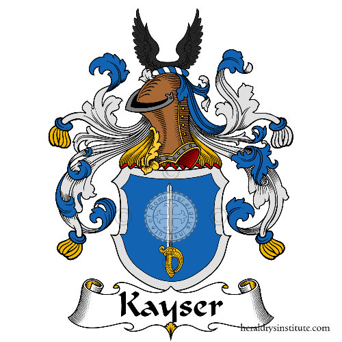 Coat of arms of family Kayser   ref: 885058