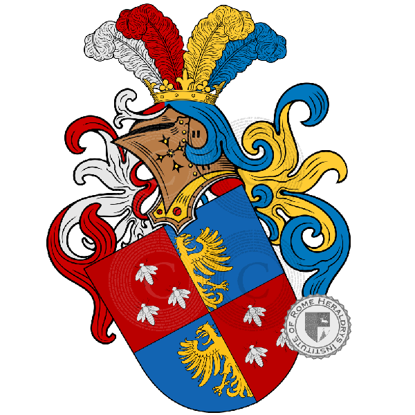 Escudo de la familia Miorini, Miorini Edler Von Sebentenberg