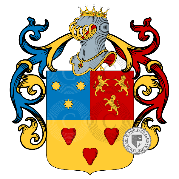Coat of arms of family Corfini