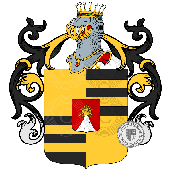 Escudo de la familia Albamonte