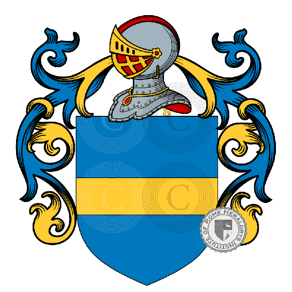 Coat of arms of family Malatesta Baglioni