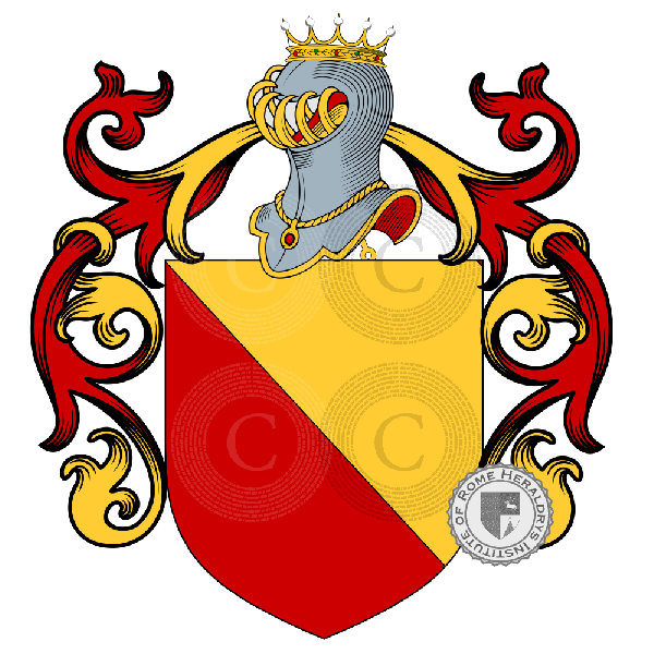 Coat of arms of family Abbatessa