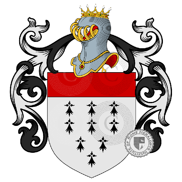 Coat of arms of family Copparo
