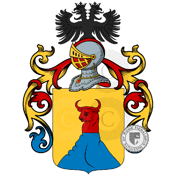 Coat of arms of family Montagna   ref: 885550