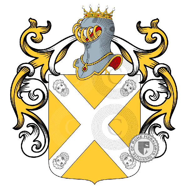 Coat of arms of family Montagna   ref: 885557