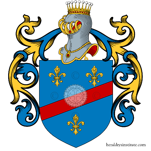 Coat of arms of family Ranieri Bourbon Del Monte