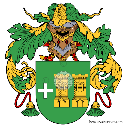 Coat of arms of family Cousillas