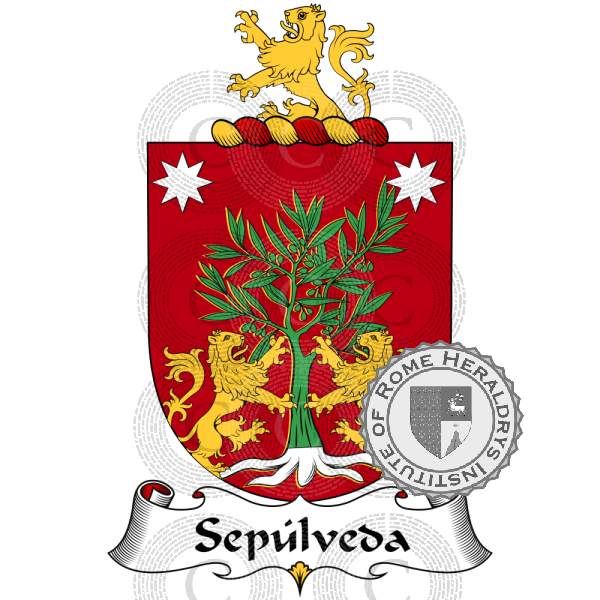 Coat of arms of family Sepúlveda