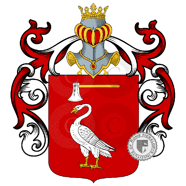 Coat of arms of family Carcani