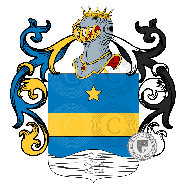 Escudo de la familia Pisciotta